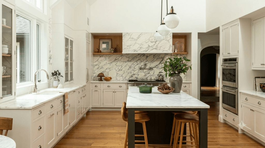 new kitchen remodeling project completed in oak brook Chicago remodeling services by AMG Proline in Chicago IL