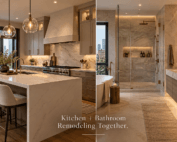 Remodeling kitchen and bathroom at the same time with a luxury Chicago kitchen and spa-style bathroom renovation