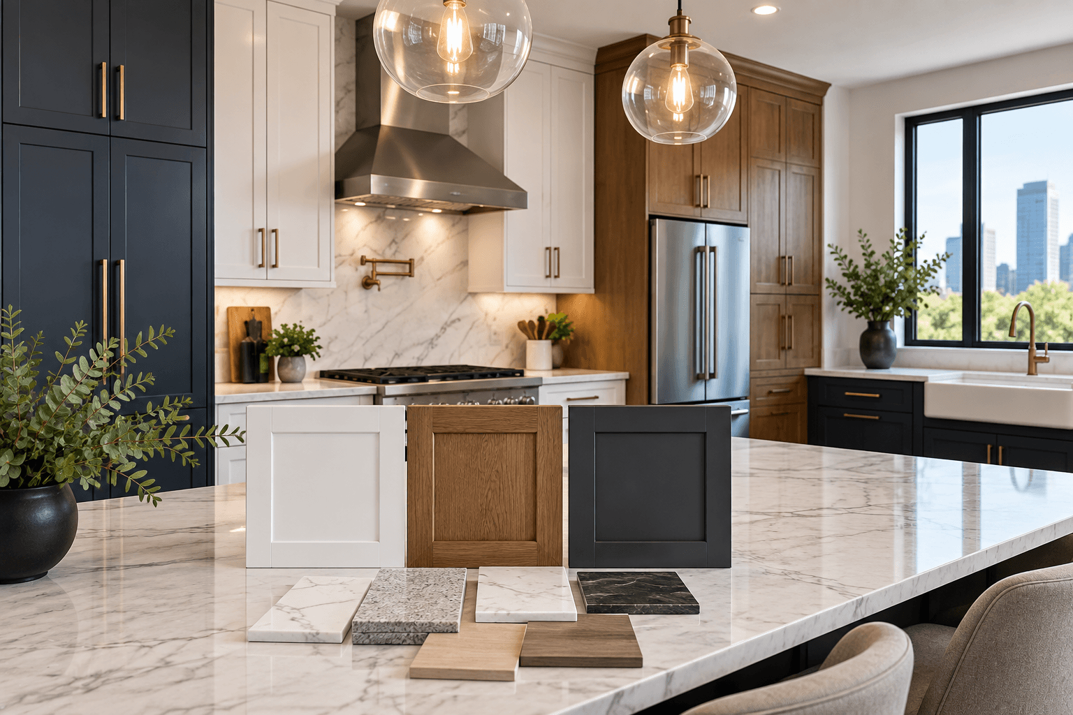 Stock vs semi-custom vs custom kitchen cabinets in a high-end Chicago kitchen remodel