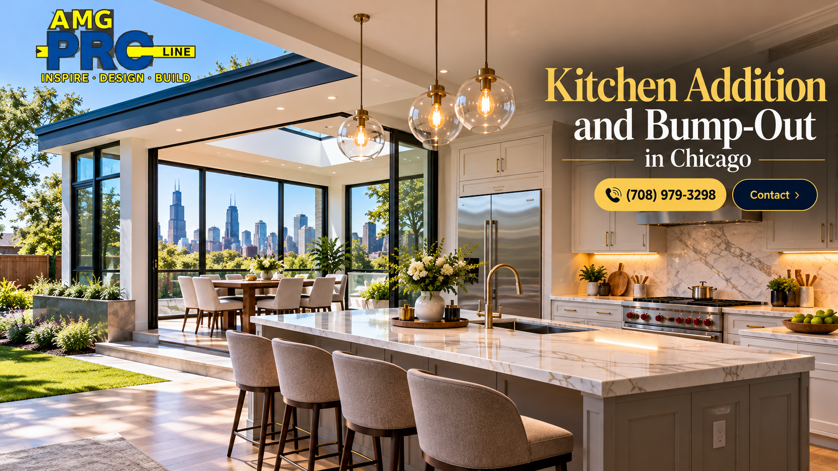 Kitchen Addition and Bump-Out in Chicago
