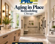 Aging in place remodeling Chicago with accessible bathroom design