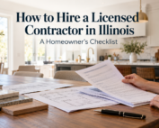 How to hire a licensed contractor in Illinois with homeowner checklist, remodeling plans and contractor documents